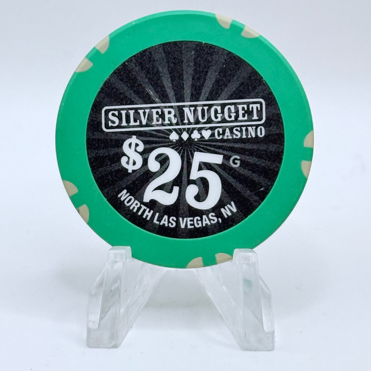 Silver Nugget N. Las Vegas Nevada 2010 $25 Casino Chip E9814