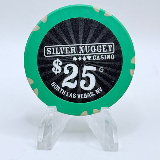 Silver Nugget N. Las Vegas Nevada 2010 $25 Casino Chip E9814