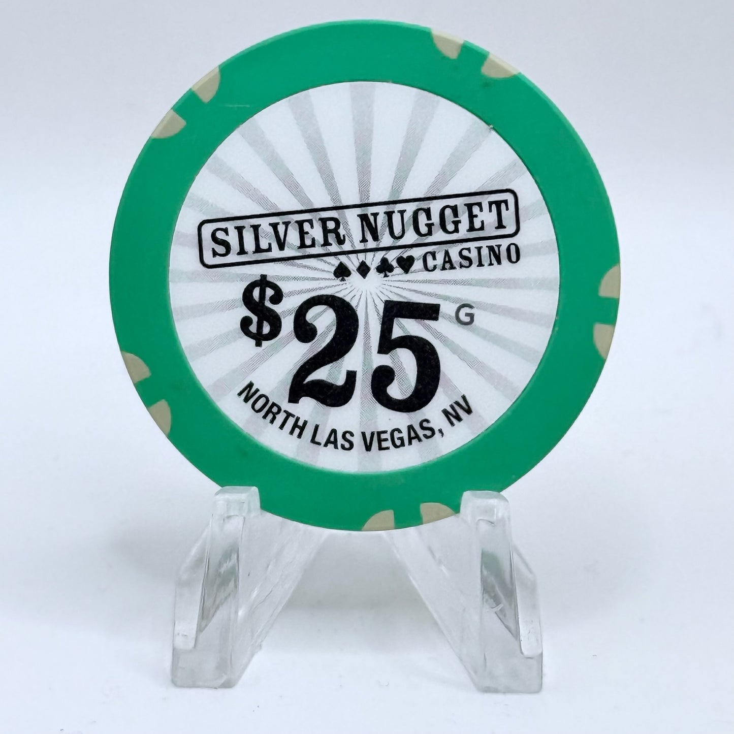 Silver Nugget N. Las Vegas Nevada 2010 $25 Casino Chip E9814