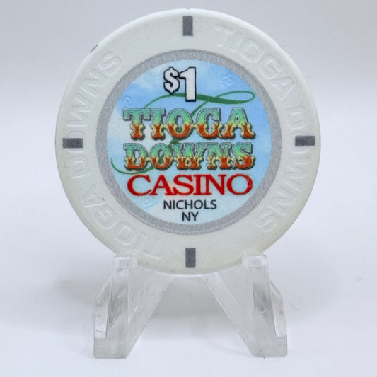 Tioga Downs Nichols New York 2016 $1 Casino Chip