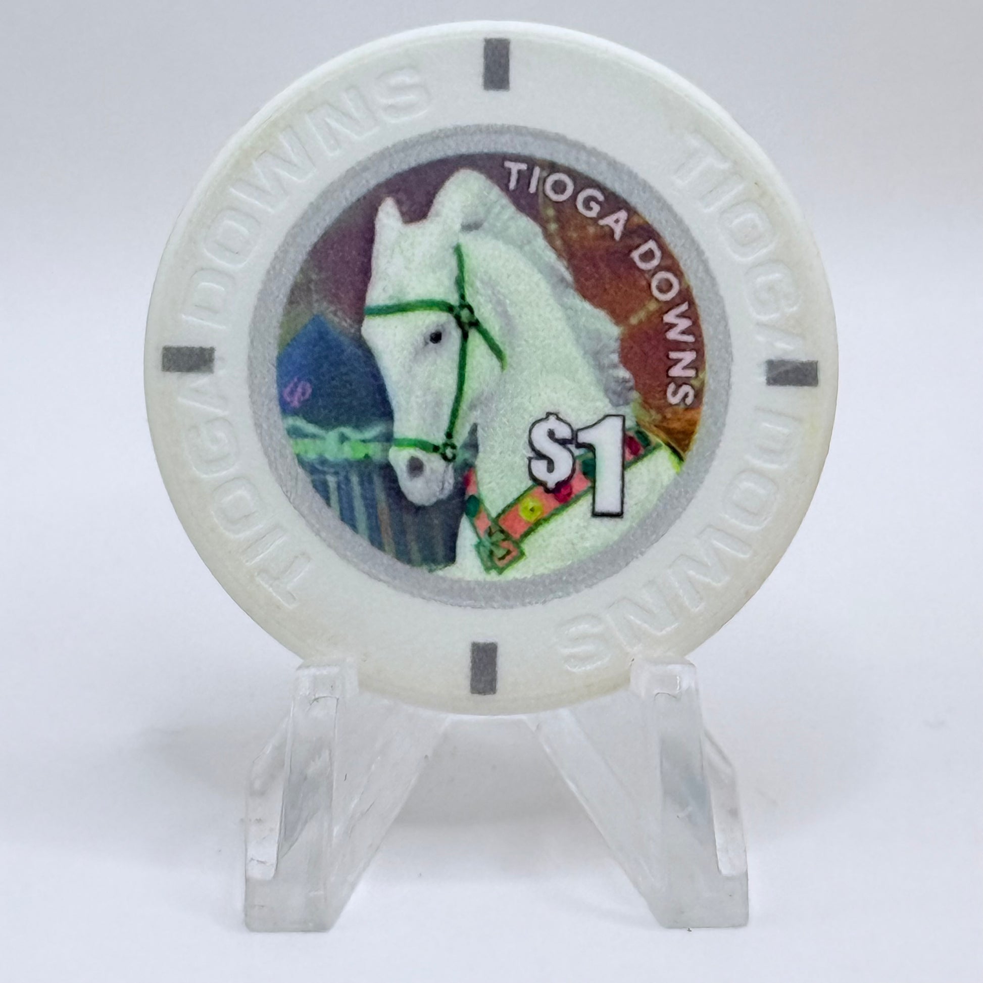 Tioga Downs Nichols New York 2016 $1 Casino Chip