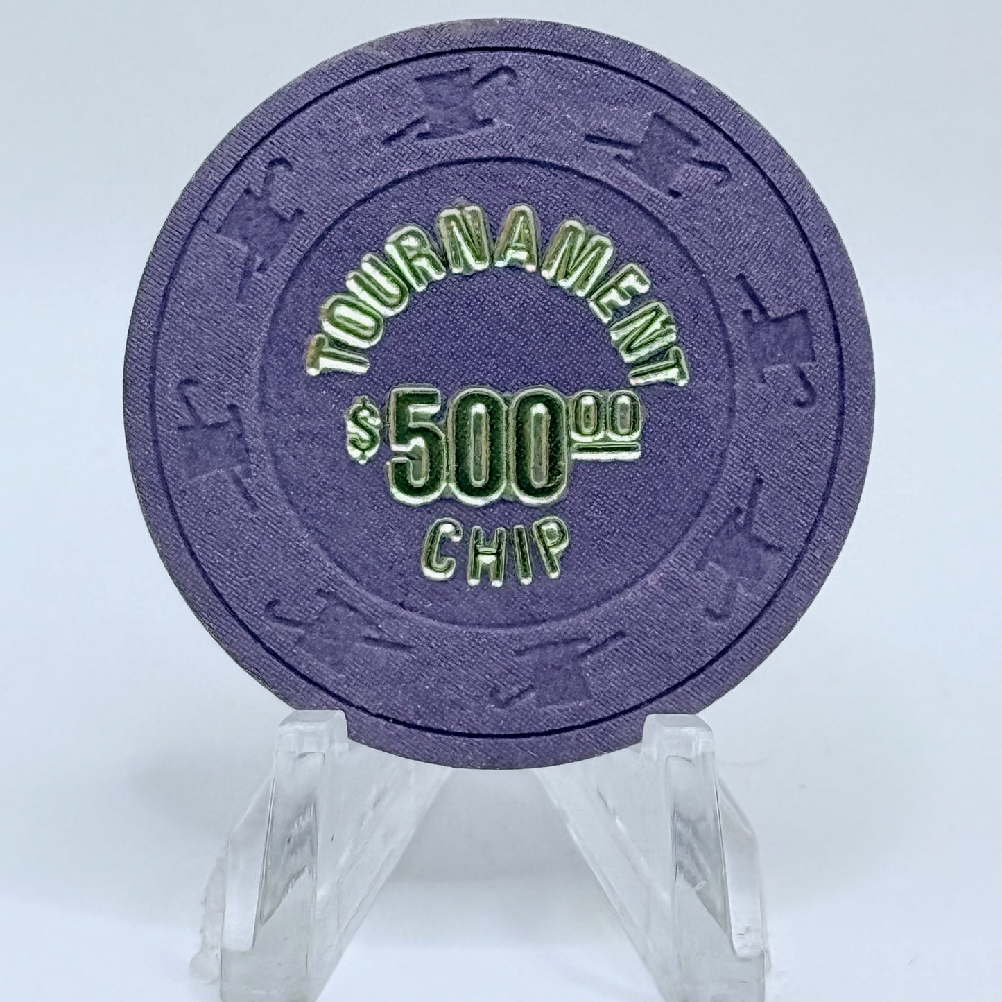 Vegas World Las Vegas Nevada 1980s 'Tournament Chip' $500 NCV Casino Chip N9259