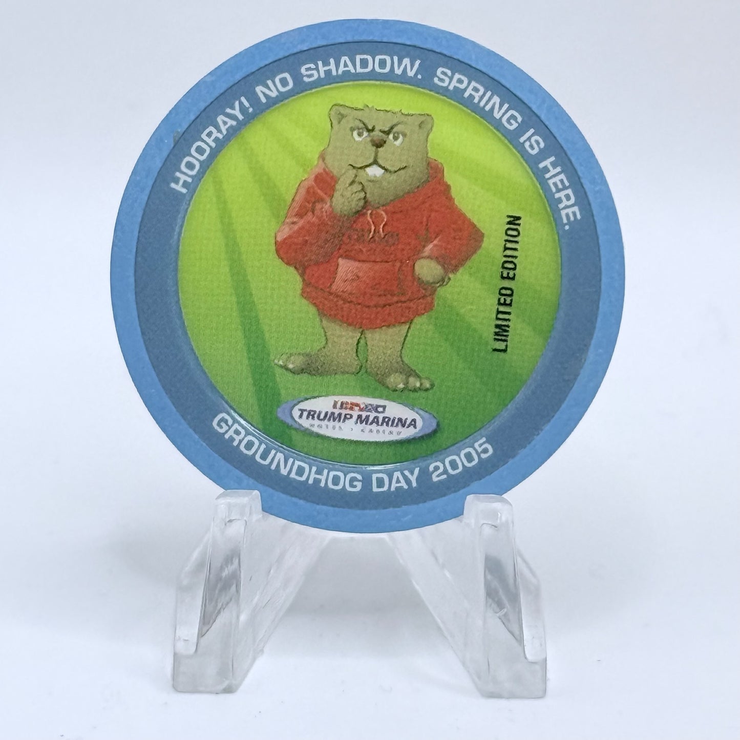 Trump Marina Huron Avenue Brigantine Blvd 2005 'Groundhog Day' LE NCV Casino Chip