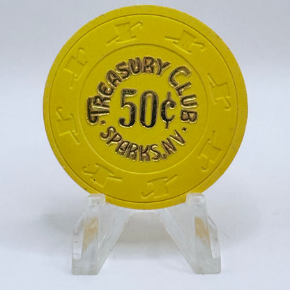 Treasury Club Sparks Nevada 1990 $0.50 Casino Chip N9224