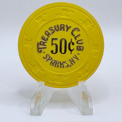 Treasury Club Sparks Nevada 1990 $0.50 Casino Chip N9224