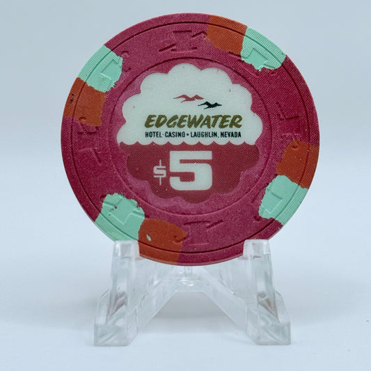Edgewater Laughlin Nevada 1981 $5 Casino Chip N3412