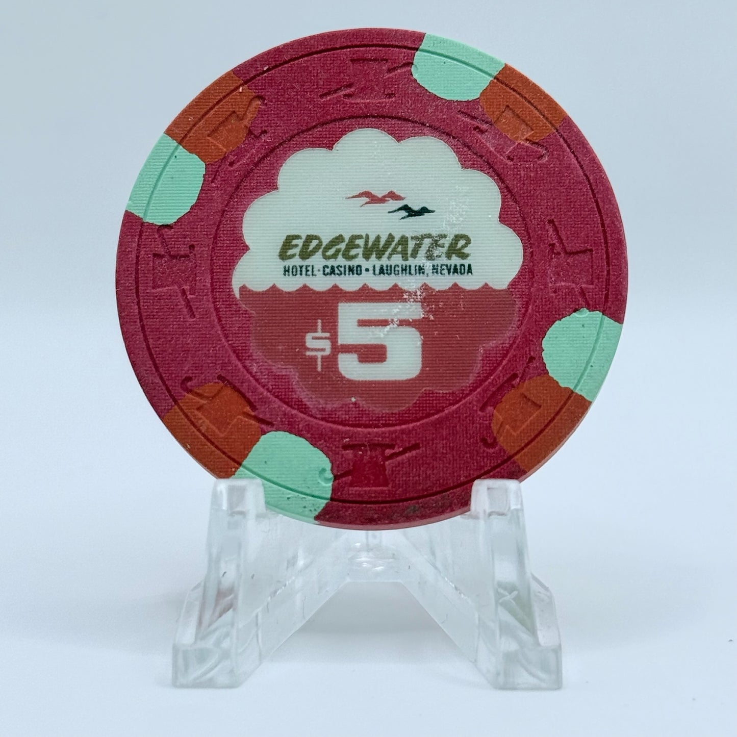 Edgewater Laughlin Nevada 1981 $5 Casino Chip N3412
