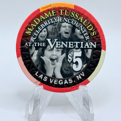 The Venetian Las Vegas Nevada 1999 'Madame Tussaud's' LE $5 Casino Chip V5981