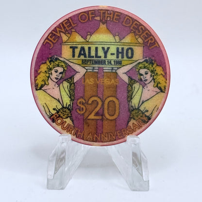 Tally-Ho Las Vegas Nevada 1998 '4th Anniversary' LE $20 Casino Chip