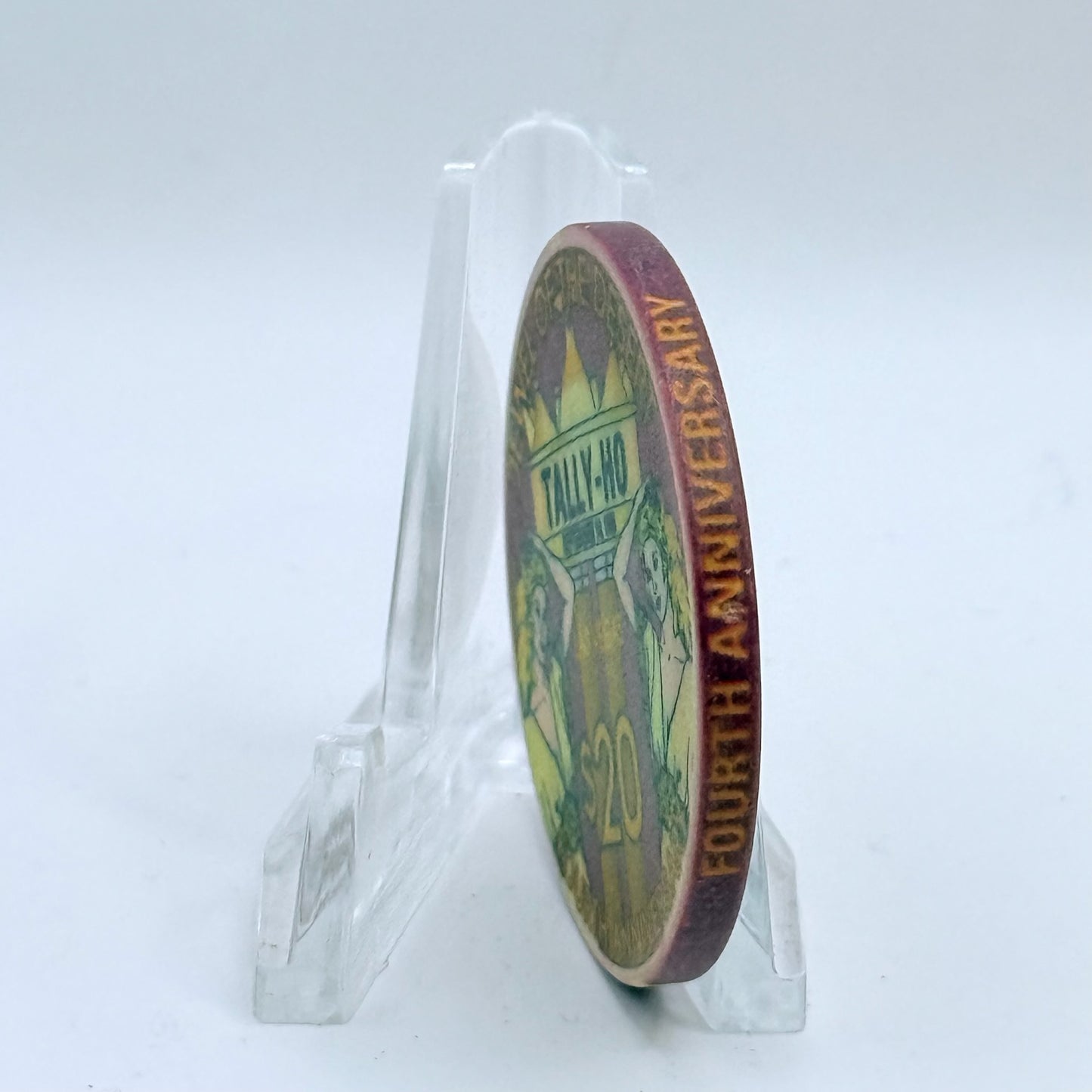 Tally-Ho Las Vegas Nevada 1998 '4th Anniversary' LE $20 Casino Chip