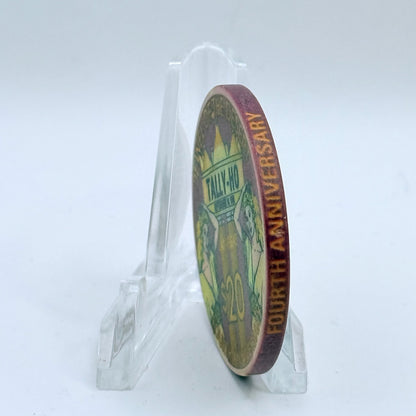 Tally-Ho Las Vegas Nevada 1998 '4th Anniversary' LE $20 Casino Chip