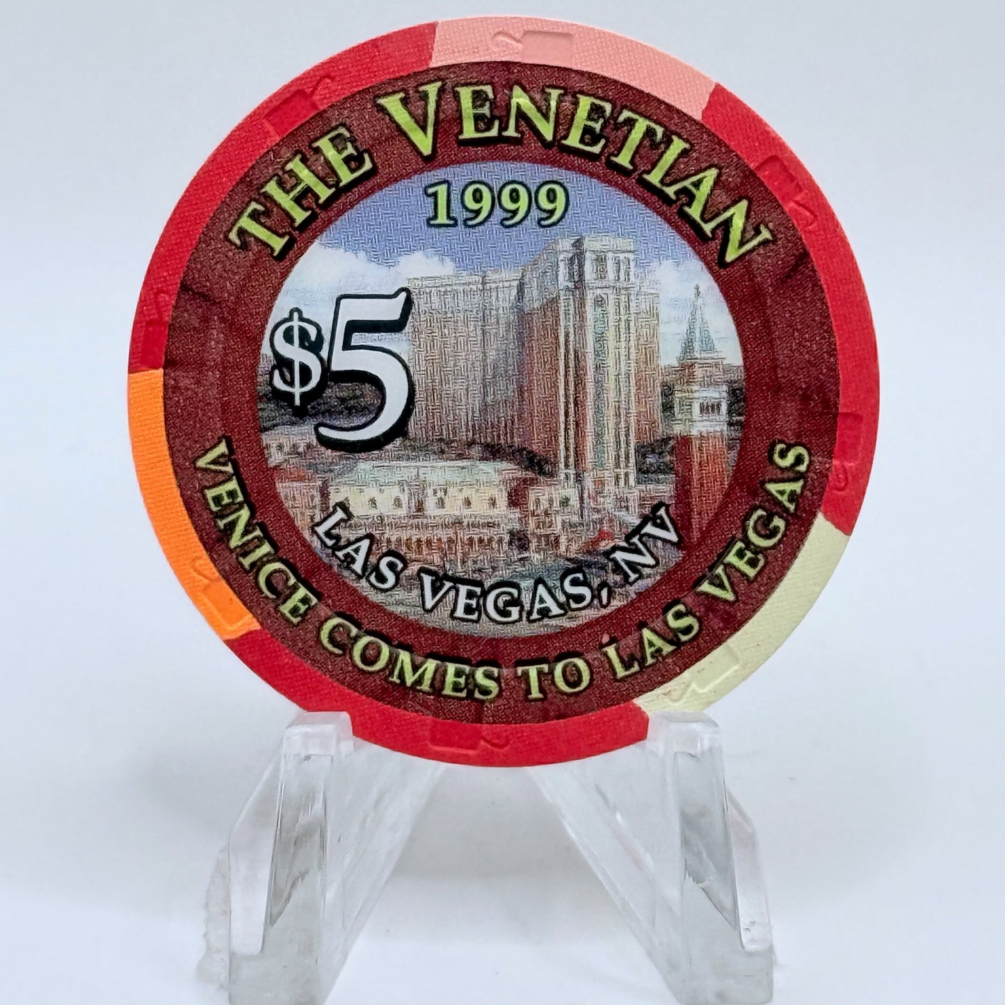 The Venetian Las Vegas Nevada 1999 LE $5 Casino Chip V3584