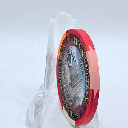 The Venetian Las Vegas Nevada 1999 LE $5 Casino Chip V3584