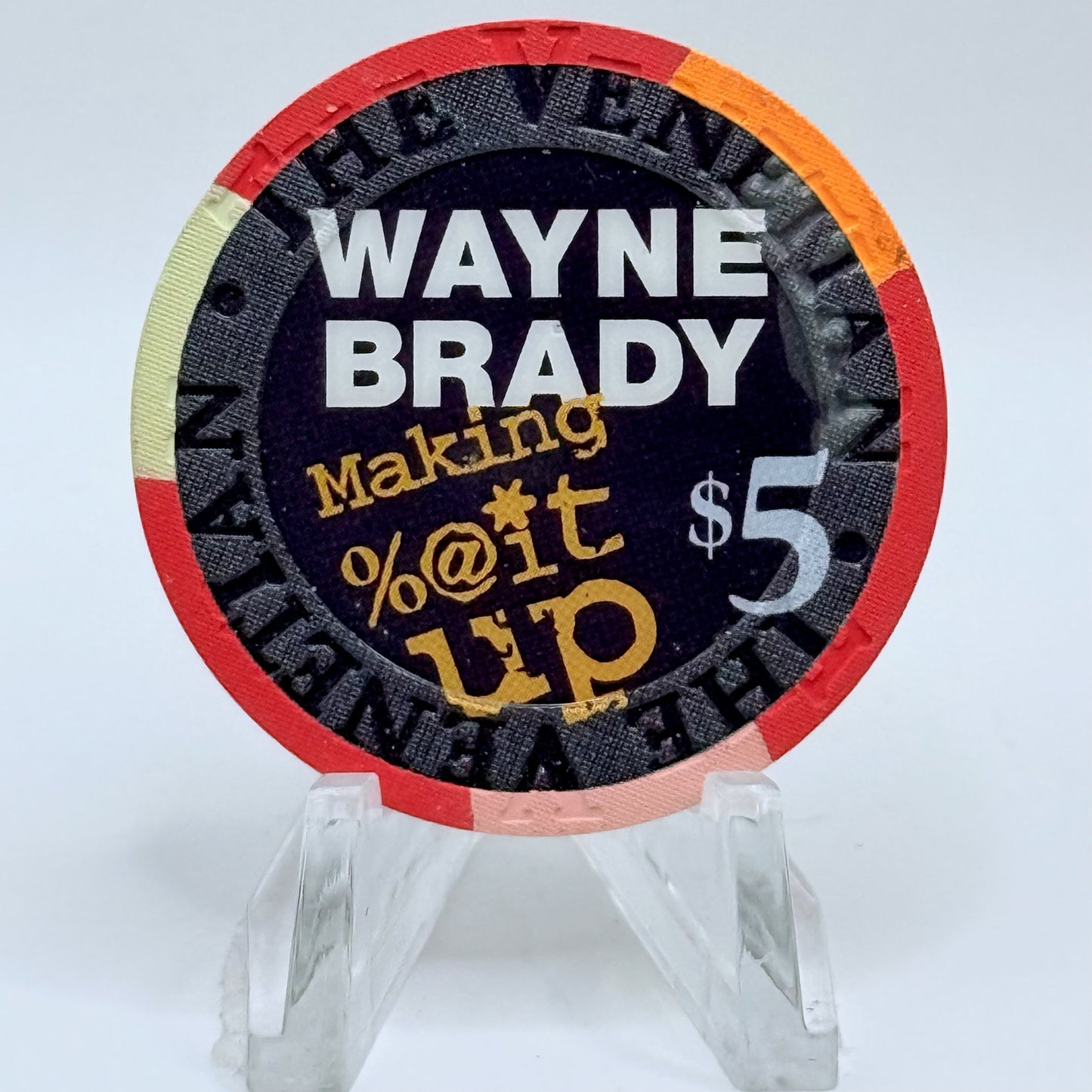 The Venetian Las Vegas Nevada 2008 'Wayne Brady ' LE $5 Casino Chip E8403