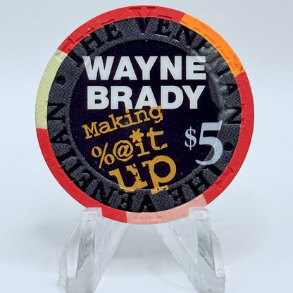 The Venetian Las Vegas Nevada 2008 'Wayne Brady ' LE $5 Casino Chip E8403