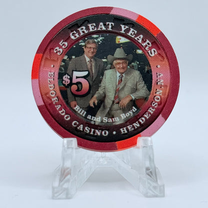 Eldorado Henderson Nevada 1997 '35 Great Years' LE $5 Casino Chip N9592