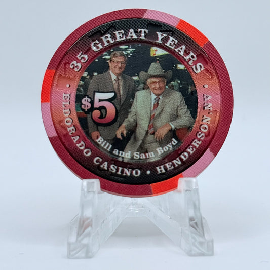 Eldorado Henderson Nevada 1997 '35 Great Years' LE $5 Casino Chip N9592