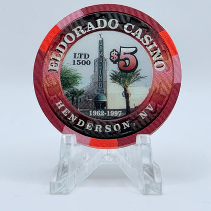 Eldorado Henderson Nevada 1997 '35 Great Years' LE $5 Casino Chip N9592