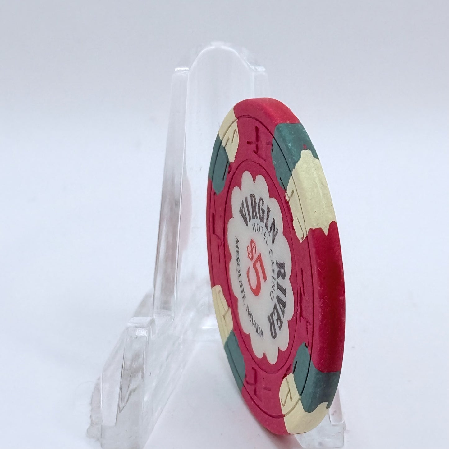 Virgin River Mesquite Nevada 1990 $5 Casino Chip N3395