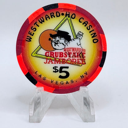 Westward Ho Las Vegas Nevada 1999 'Grubstake, Millennium' LE $5 Casino Chip V6020