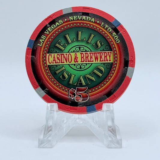 Ellis Island Las Vegas Nevada 2010 LE $5 Casino Chip D0055