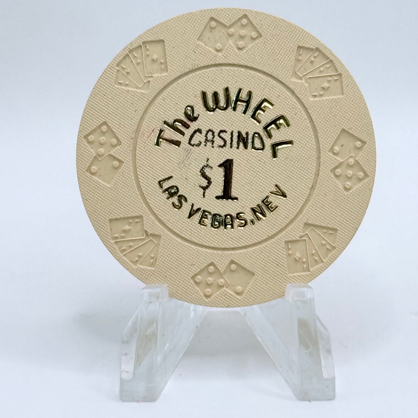 The Wheel Las Vegas Nevada 1990s $1 Imitation Chip V1713