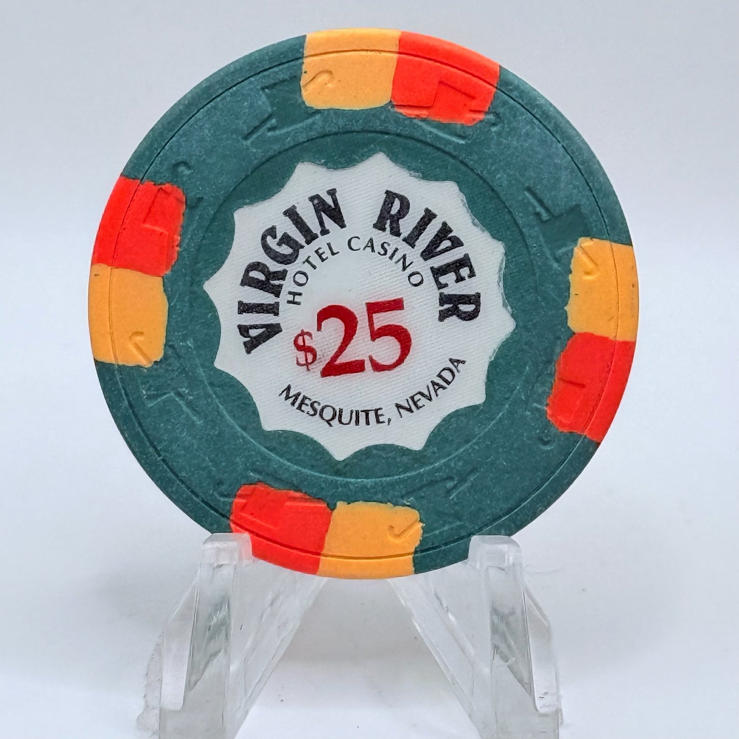 Virgin River Mesquite Nevada 1990 $25 Casino Chip N2622