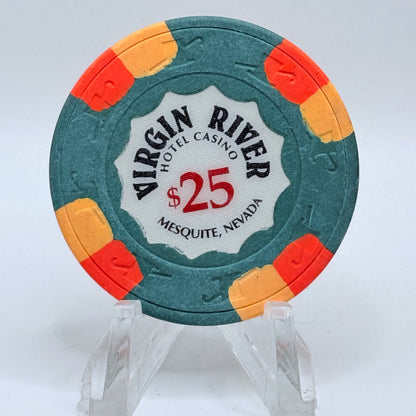 Virgin River Mesquite Nevada 1990 $25 Casino Chip N2622