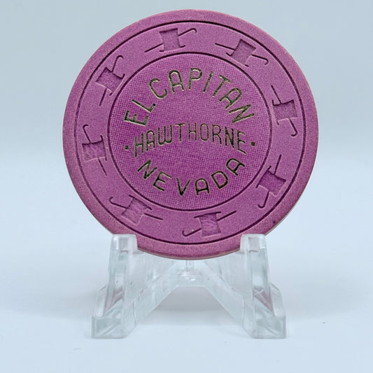 El Capitan Hawthorne Nevada Series 1 Roulette Fuchsia Casino Chip N8173