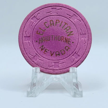 El Capitan Hawthorne Nevada Series 1 Roulette Fuchsia Casino Chip N8173