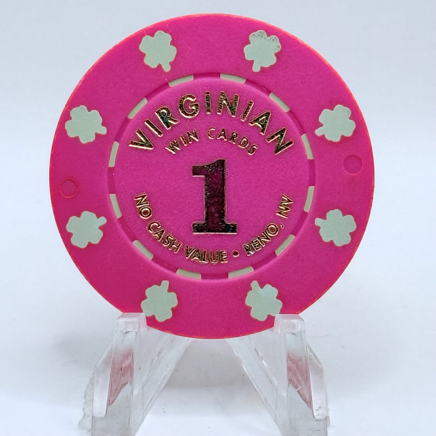 Virginian Reno Nevada 1992 $1 Win Cards Chips N0727