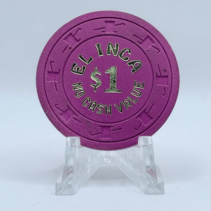 El Inca Las Vegas Nevada 1997 $1 NCV Casino Chip N2925