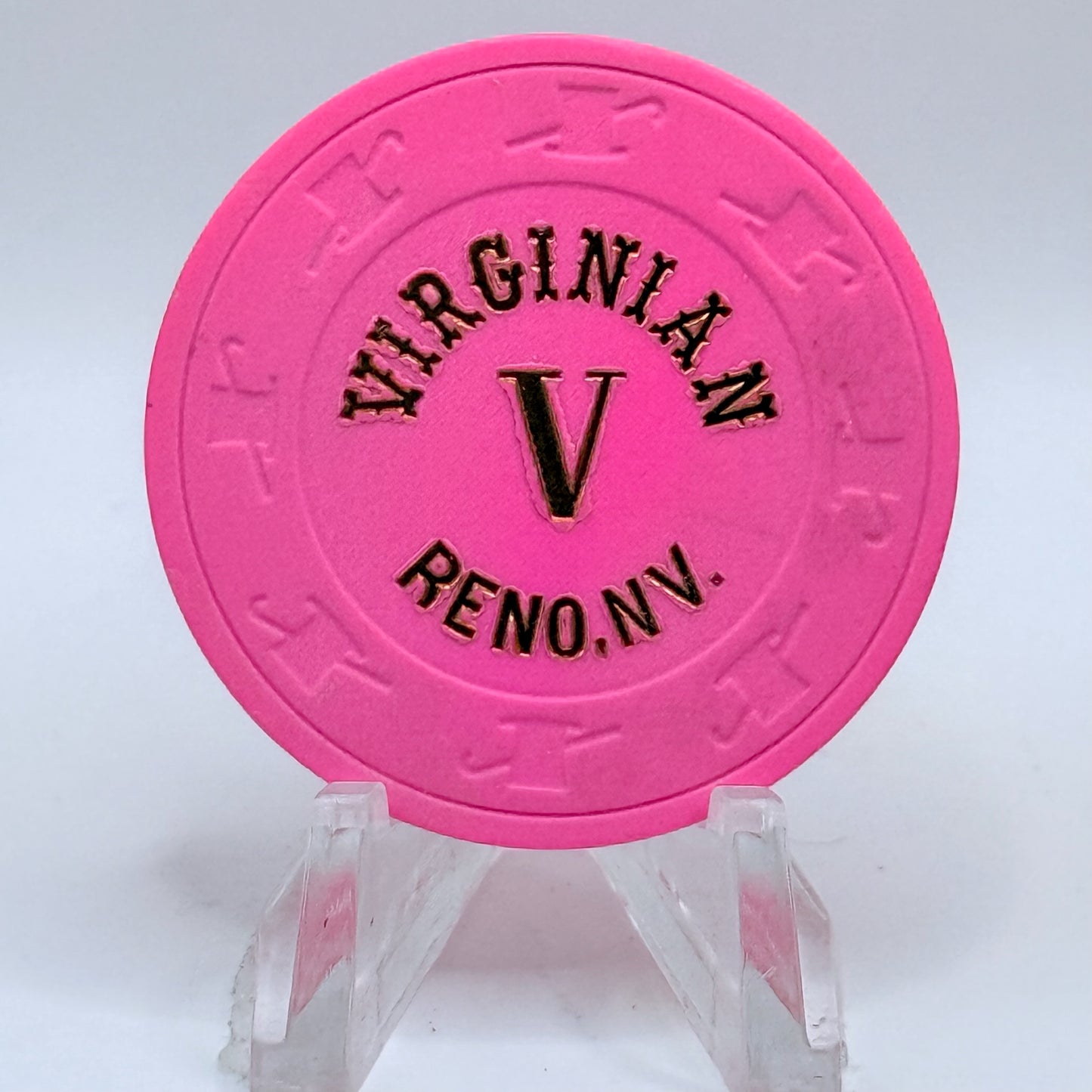 Virginian Reno Nevada 1990s Series 1 Roulette Casino Chip V3589