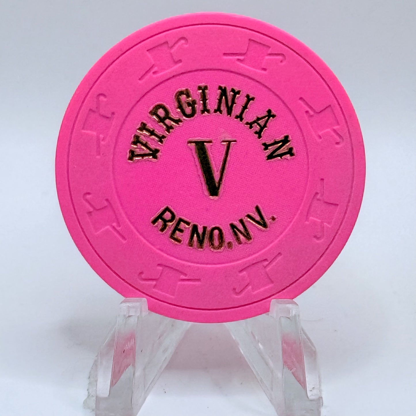 Virginian Reno Nevada 1990s Series 1 Roulette Casino Chip V3589