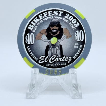 El Cortez Las Vegas Nevada 2003 'Bikefest' LE $10 Casino Chip E0375