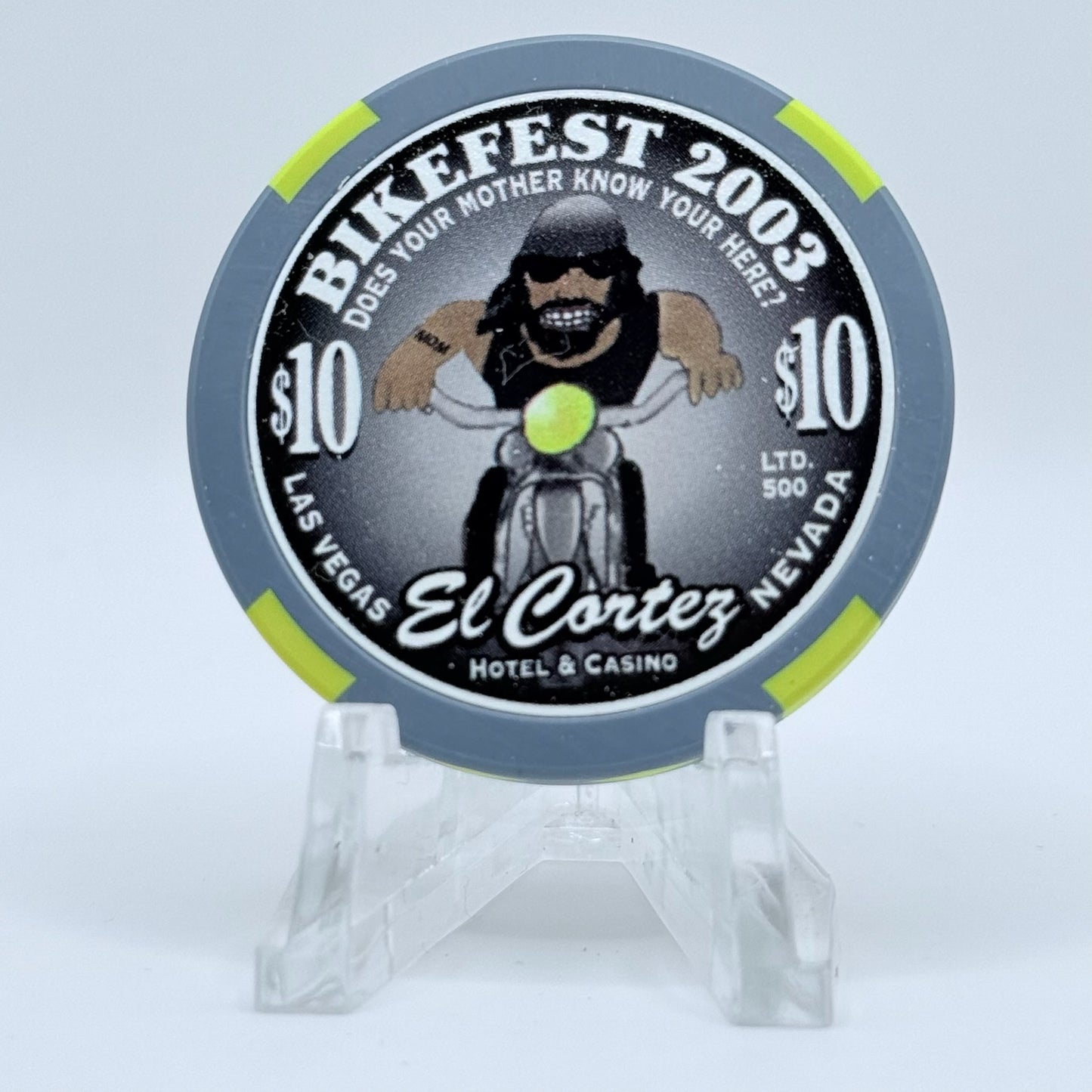 El Cortez Las Vegas Nevada 2003 'Bikefest' LE $10 Casino Chip E0375