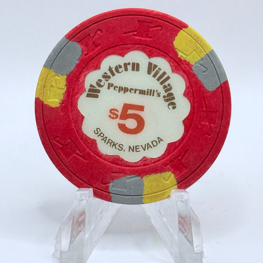 Western Village Sparks Nevada 1987 $5 Casino Chip N7092