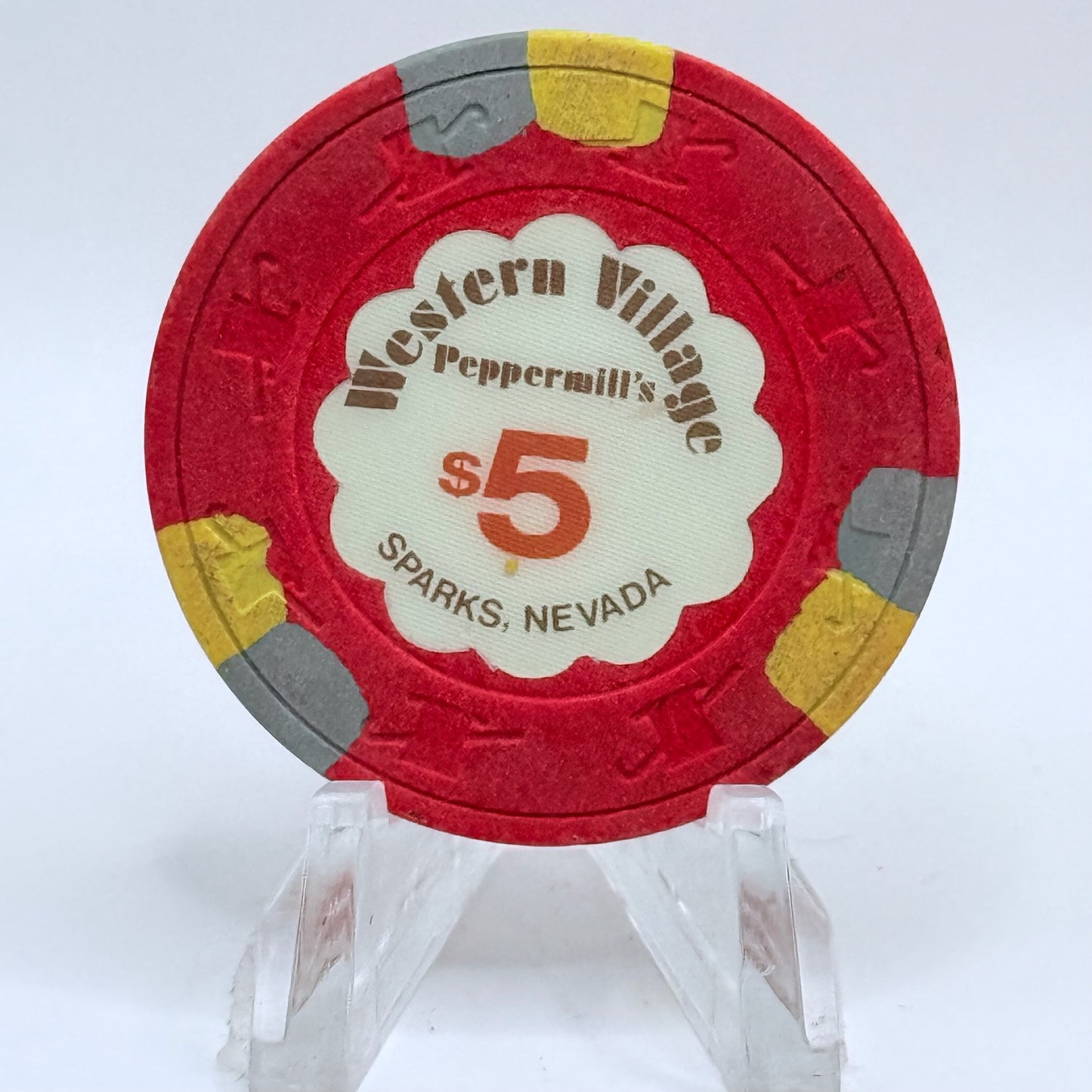 Western Village Sparks Nevada 1987 $5 Casino Chip N7092