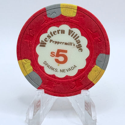 Western Village Sparks Nevada 1987 $5 Casino Chip N7092