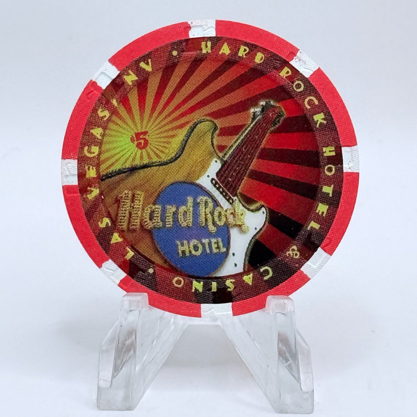 Hard Rock - Las Vegas Nevada 2008 'Cinco De Mayo' LE $5 Casino Chip E7441