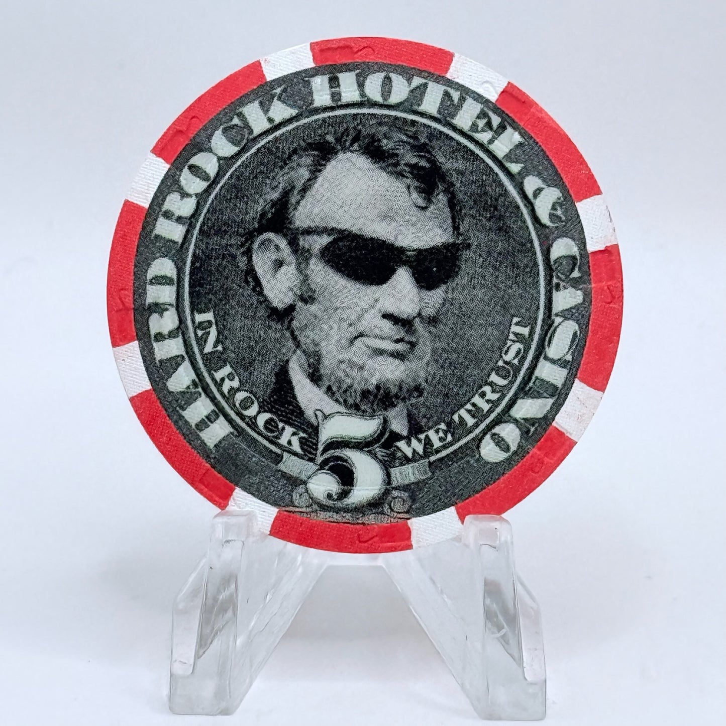 Hard Rock - Las Vegas Nevada 2004 'Shady Abe' $5 Casino Chip E4136