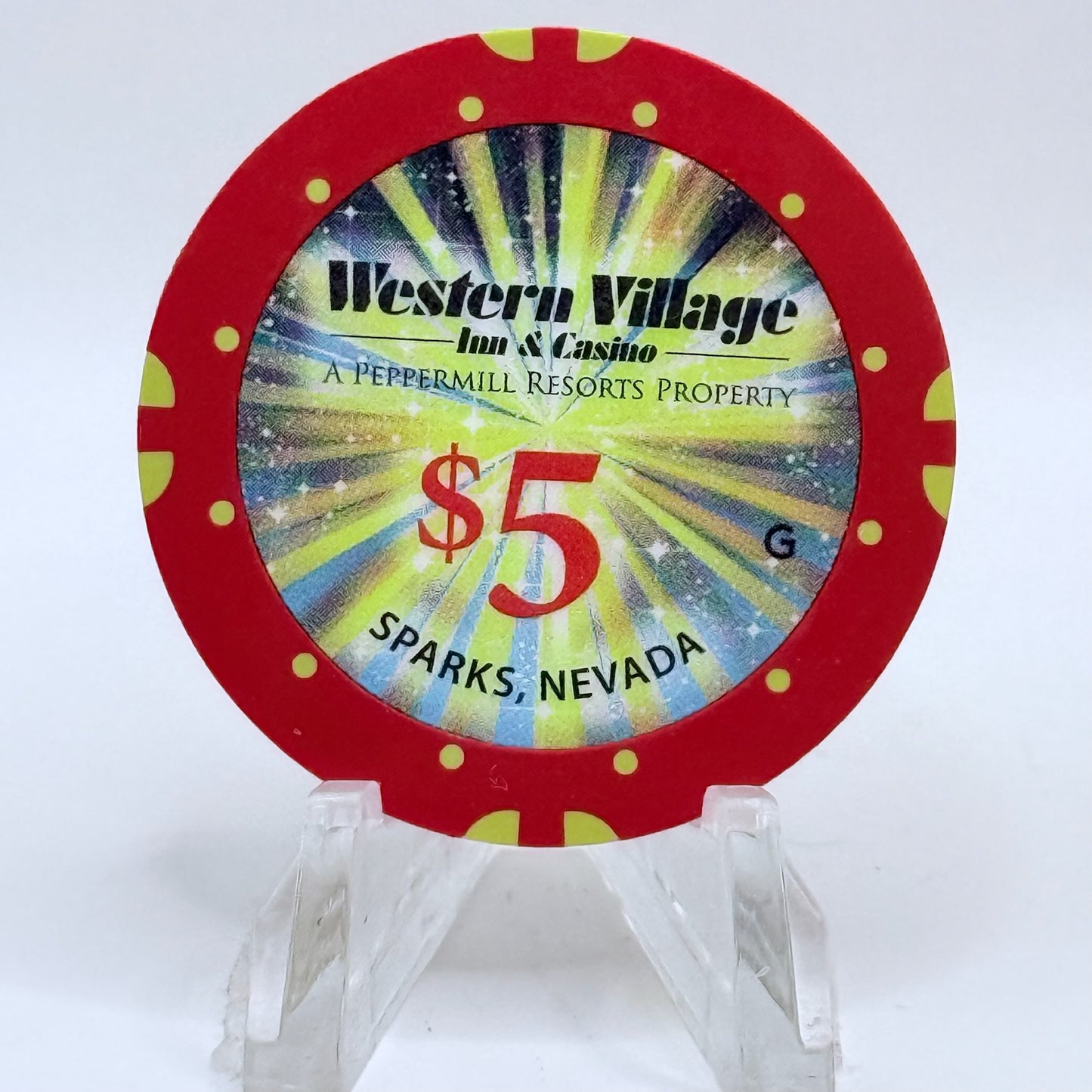 Western Village Sparks Nevada 2011 $5 Casino Chip D0227
