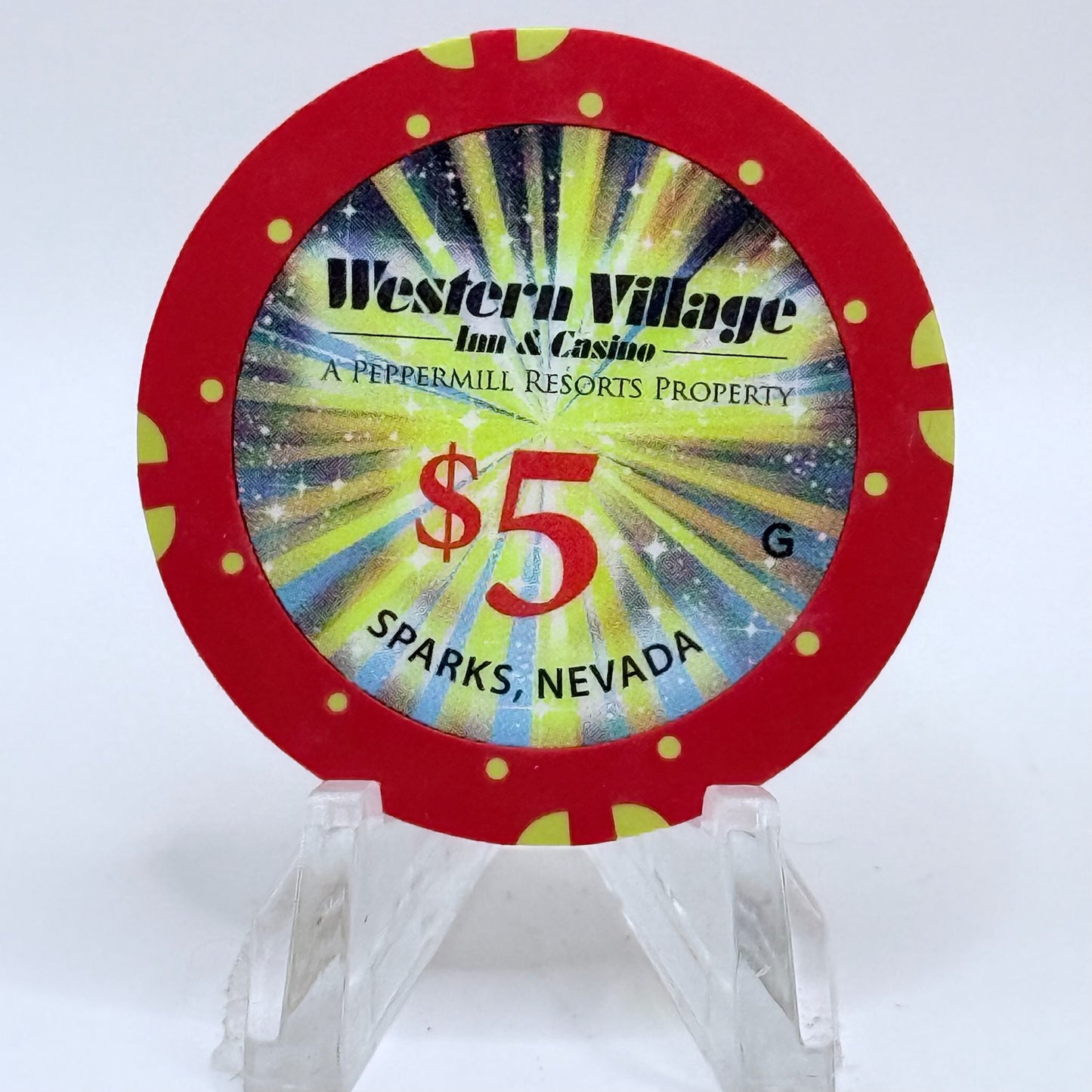 Western Village Sparks Nevada 2011 $5 Casino Chip D0227