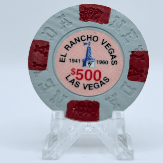 El Rancho Vegas Las Vegas Nevada 1992 LE $500 Imitation Chip N6011