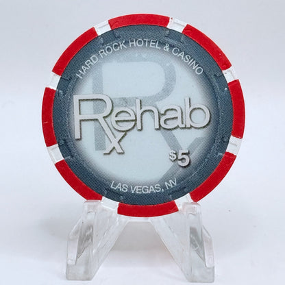 Hard Rock - Las Vegas Nevada 2008 'Rehab' LE $5 Casino Chip E7445
