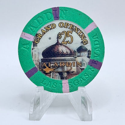 Aladdin Resort & Casino Las Vegas Nevada 2000 'Grand Opening' LE $25 Casino Chip V7146