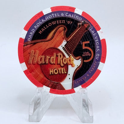 Hard Rock - Las Vegas Nevada 2007 'Halloween' LE $5 Casino Chip E7435