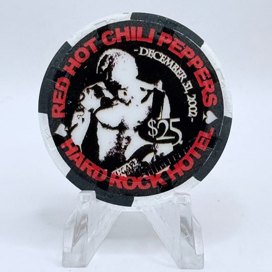 Hard Rock - Las Vegas Nevada 2002 'Red Hot Chili Peppers - Let's Keep The Moon Awake' LE $25 Casino Chip E0789
