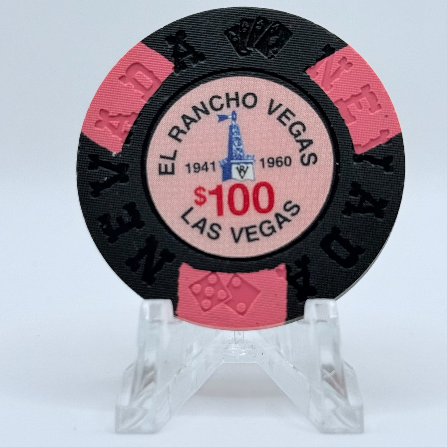 El Rancho Vegas Las Vegas Nevada 1995 LE $100 Borland Chip E7078