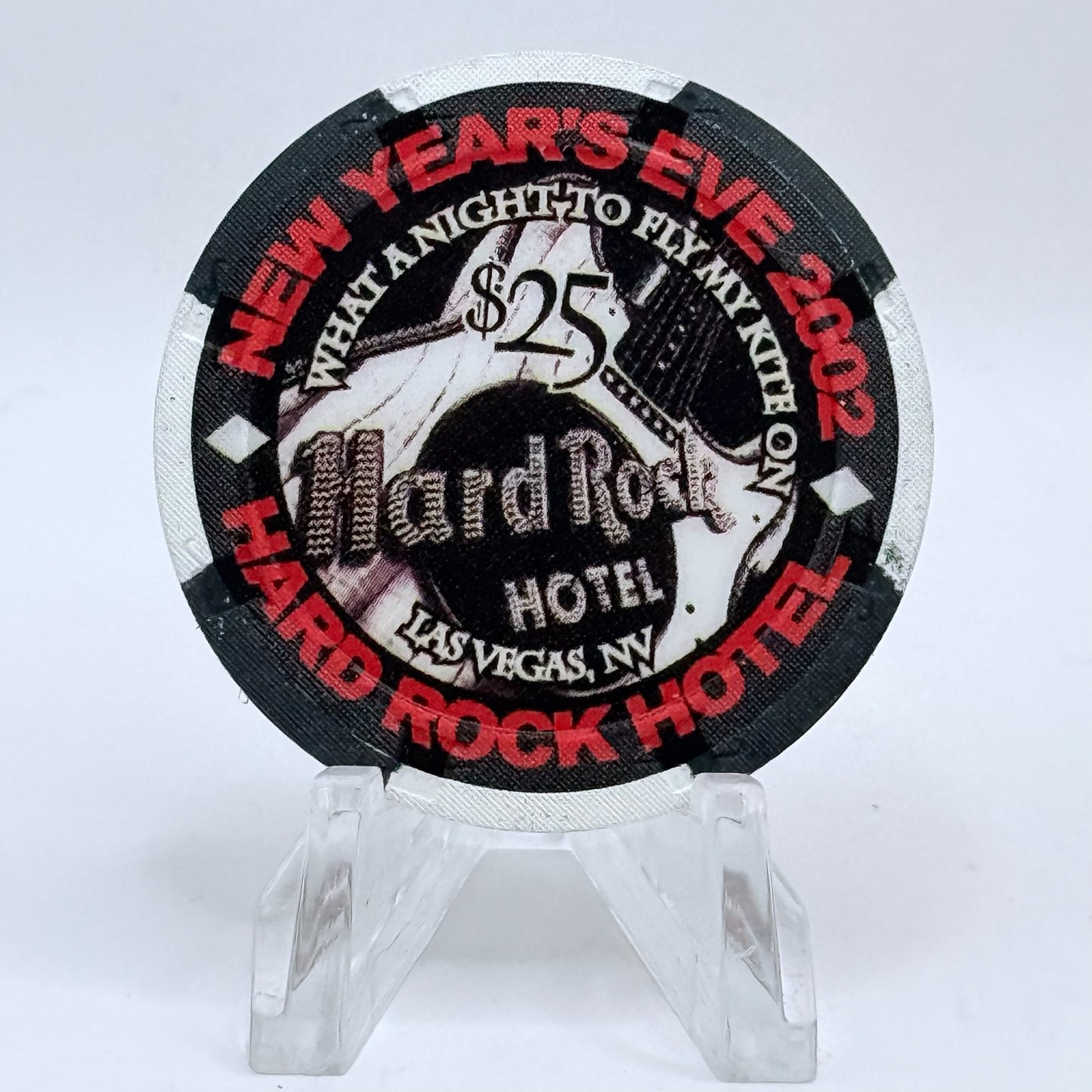 Hard Rock - Las Vegas Nevada 2002 'Red Hot Chili Peppers - What A Night To Fly My Kite On' LE $25 Casino Chip E0792